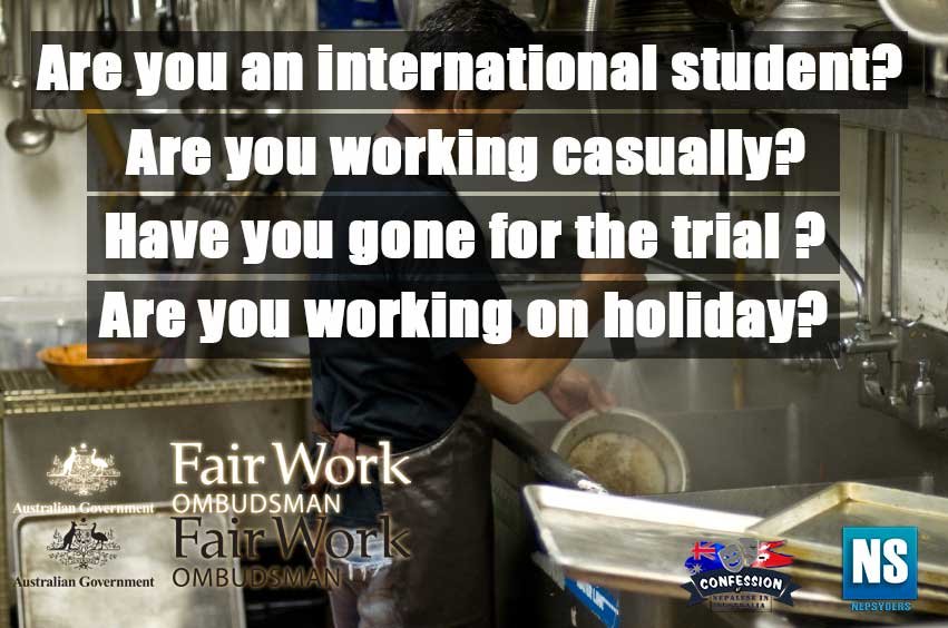 Are you international students and working casually during the holidays?